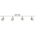 Access Lighting Lincoln, 4 Light Adjustable LED Track, Brushed Steel Finish 63074LEDDLP-BS